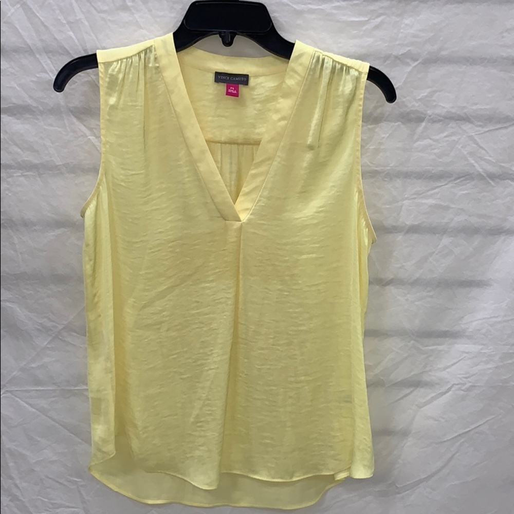 Vince Camuto Yellow sleeveless Top